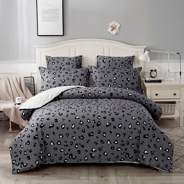 4/7pcs quilt cover sheet pillow comforter bedding set cotton euro pastel double side solid and flower printed bed set