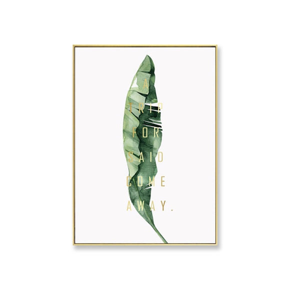 Watercolor Leaves Wall Art Canvas Painting Green Style Plant Nordic Posters and Prints Decorative Picture Modern Home Decoration