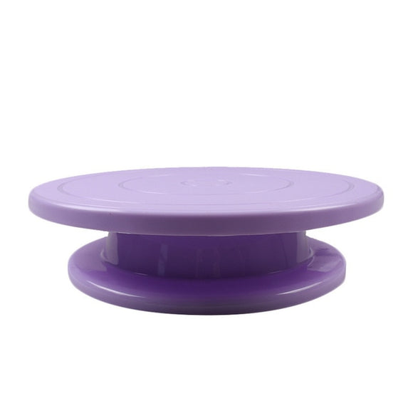 Plastic Cake Plate Turntable Rotating Anti-skid Round Cake Stand Cake Decorating Rotary Table Kitchen DIY Pan Baking Tool