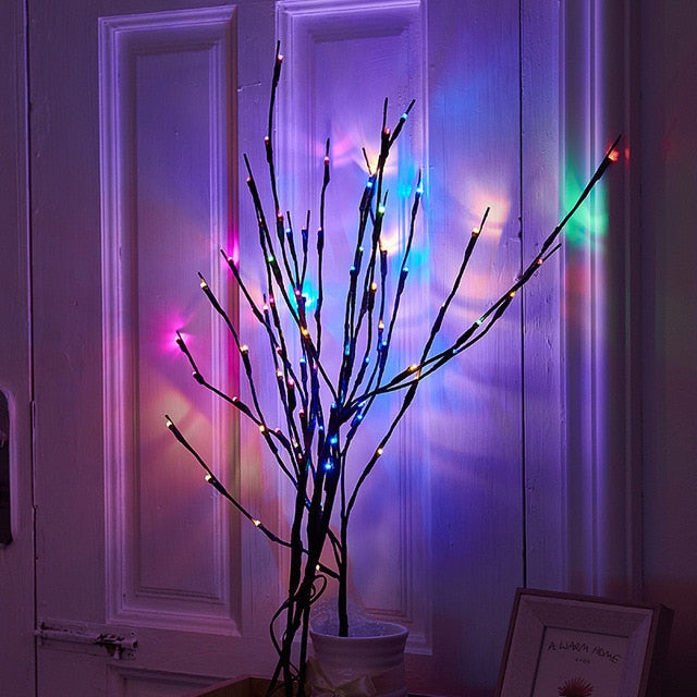 Christmas Decorations for Home LED Willow Branch Lamp Battery Powered Decorative Christmas Ornaments Christmas Tree Decorations