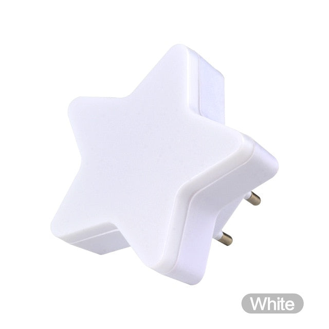 SXZM 1W Night Lamp 6 LED Night Light Bedside Lamp Wall Socket Lamp EU/US Plug AC 110-220V Home Decoration Light for baby gift