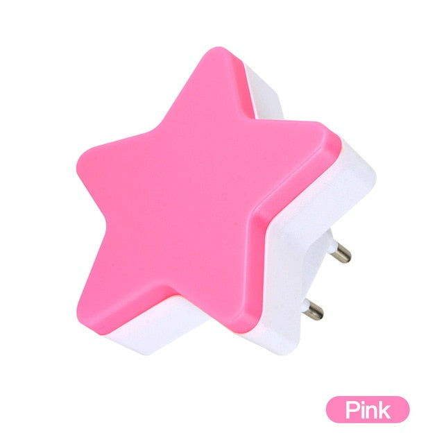 SXZM 1W Night Lamp 6 LED Night Light Bedside Lamp Wall Socket Lamp EU/US Plug AC 110-220V Home Decoration Light for baby gift
