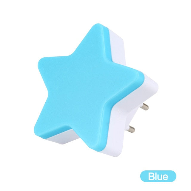 SXZM 1W Night Lamp 6 LED Night Light Bedside Lamp Wall Socket Lamp EU/US Plug AC 110-220V Home Decoration Light for baby gift