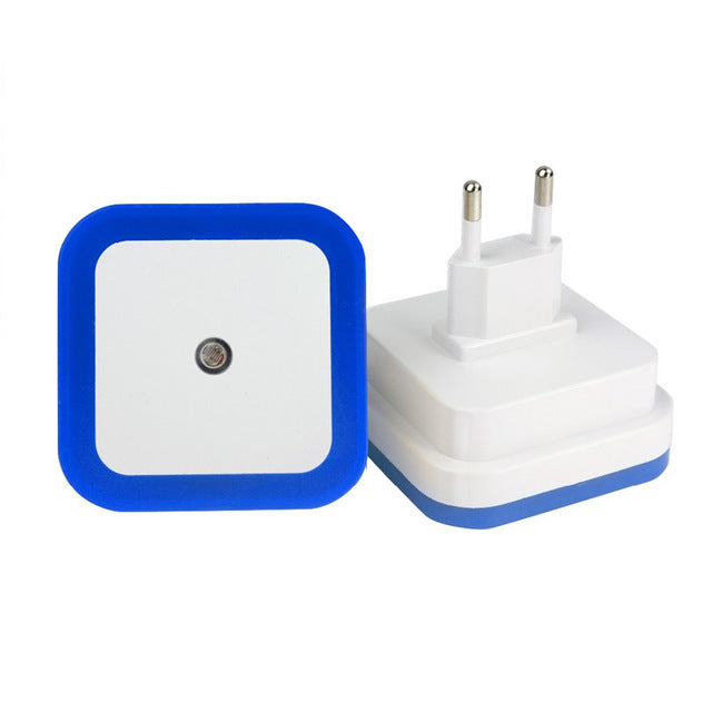 SXZM 1W Night Lamp 6 LED Night Light Bedside Lamp Wall Socket Lamp EU/US Plug AC 110-220V Home Decoration Light for baby gift