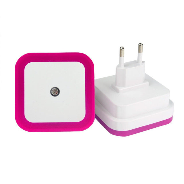 SXZM 1W Night Lamp 6 LED Night Light Bedside Lamp Wall Socket Lamp EU/US Plug AC 110-220V Home Decoration Light for baby gift