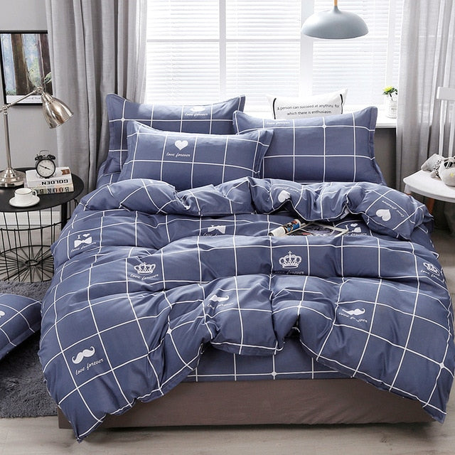 Solstice Home Textile Cartoon Polar bear Bedding Sets Children's Beddingset Bed Linen Duvet Cover Bed Sheet Pillowcase/bed Sets