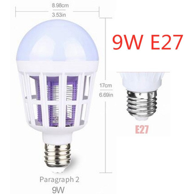 AC175~220V LED Mosquito Killer Bulb E27/B22 LED Bulb For Home Lighting Bug Zapper Trap Lamp Insect Anti Mosquito Repeller Light