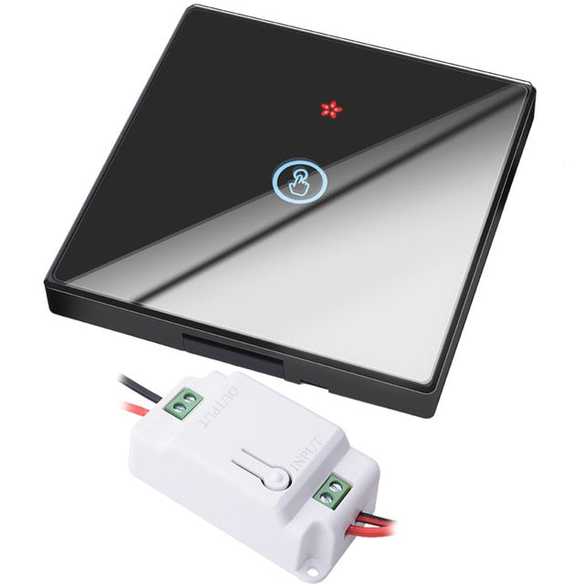SMATRUL smart home Wireless touch Switch Light RF Remote Control Glass Screen 1 2 3 gang Wall Panel button Receiver led Lamp