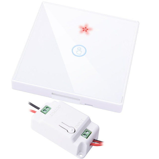 SMATRUL smart home Wireless touch Switch Light RF Remote Control Glass Screen 1 2 3 gang Wall Panel button Receiver led Lamp