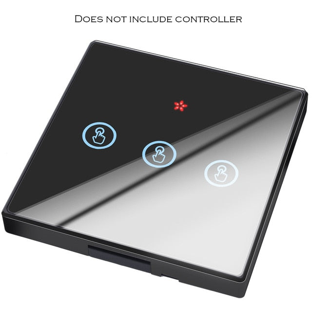 SMATRUL smart home Wireless touch Switch Light RF Remote Control Glass Screen 1 2 3 gang Wall Panel button Receiver led Lamp