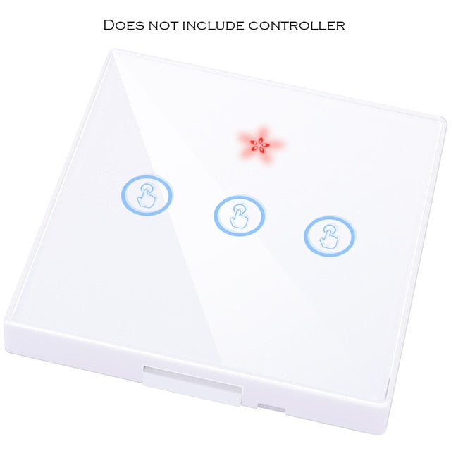 SMATRUL smart home Wireless touch Switch Light RF Remote Control Glass Screen 1 2 3 gang Wall Panel button Receiver led Lamp