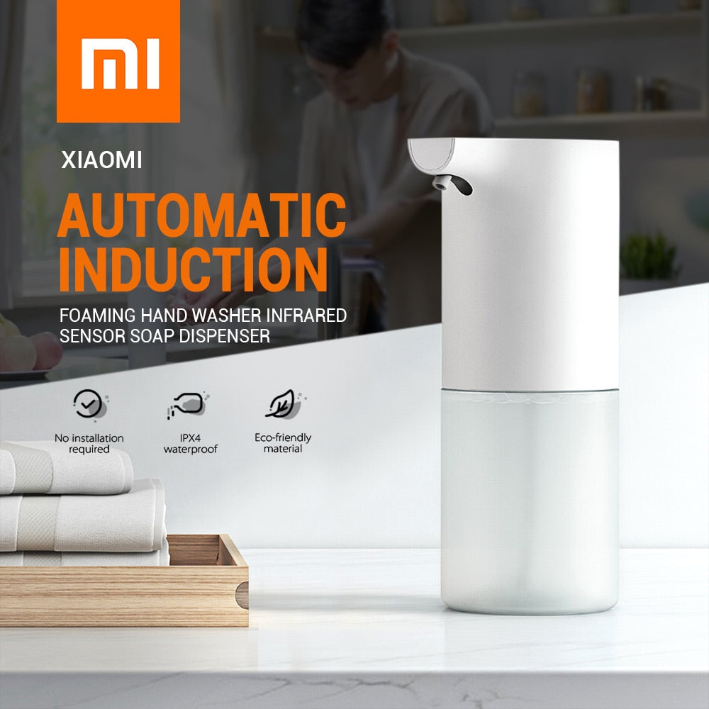 Xiaomi Automatic Induction Sensor Foaming Soap Dispenser Infrared Foaming Hand Washer IPX4 Soap Dispensers For Bathroom/Kitchen