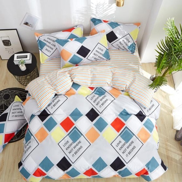 Home Textiles  Bedding Set Bedclothes include Duvet Cover Bed Sheet Pillowcase Comforter Bedding Sets Bed Linen