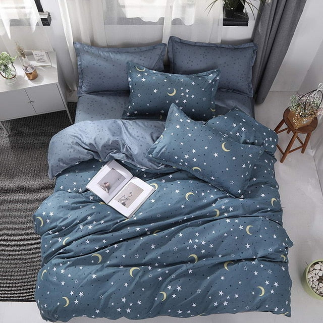 Fashion Simple Style home bedding sets bed linen duvet cover flat sheet Bedding Set Winter Full King Single Queen,bed set 2019
