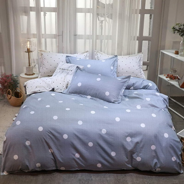 Fashion Simple Style home bedding sets bed linen duvet cover flat sheet Bedding Set Winter Full King Single Queen,bed set 2019
