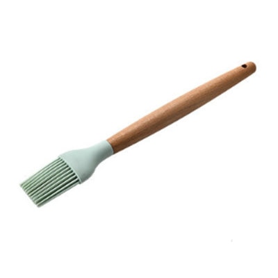 1PC Silicone Wood Turner Soup Spoon Spatula Brush Scraper Pasta Server Egg Beater Kitchen Cooking Tools Kitchenware Green/Black