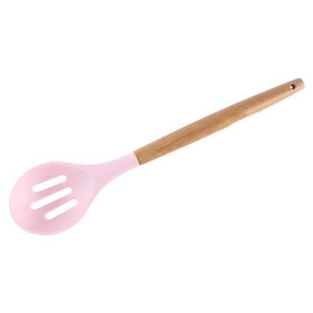 1PC Silicone Wood Turner Soup Spoon Spatula Brush Scraper Pasta Server Egg Beater Kitchen Cooking Tools Kitchenware Green/Black