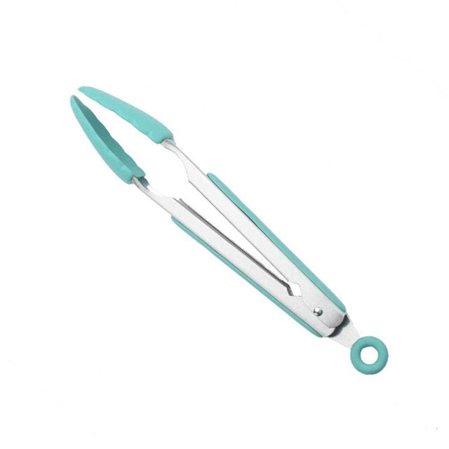1PC Silicone Wood Turner Soup Spoon Spatula Brush Scraper Pasta Server Egg Beater Kitchen Cooking Tools Kitchenware Green/Black