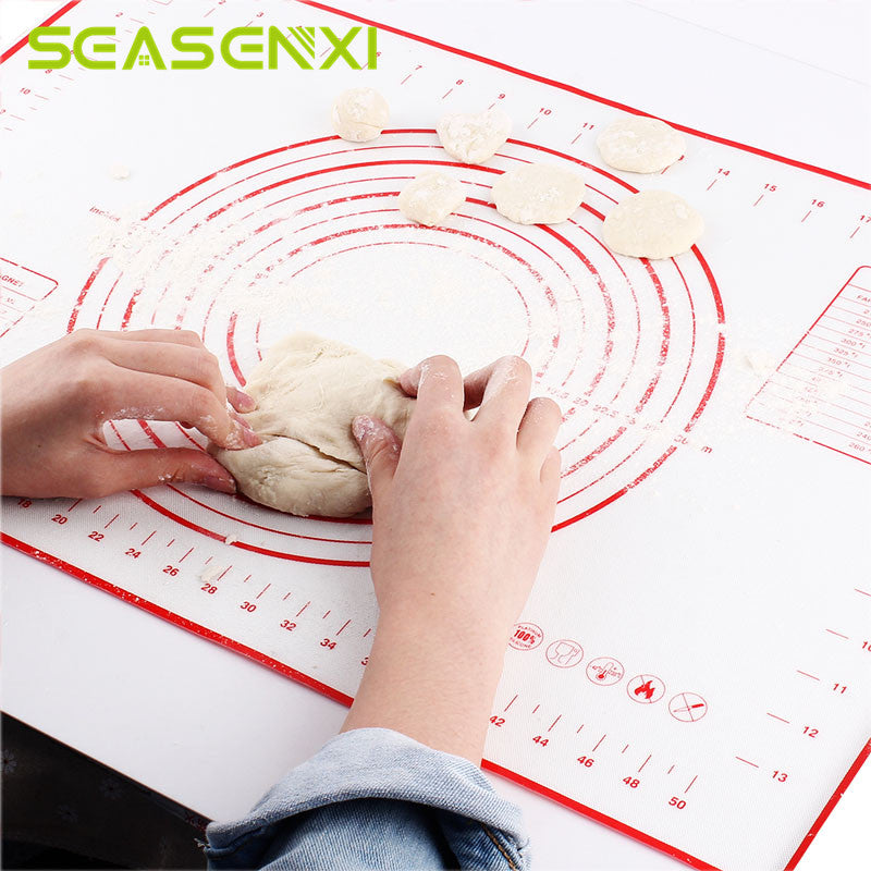 Silicone Baking Mats Sheet Pizza Dough Non-Stick Maker Holder Pastry Kitchen Gadgets Cooking Tools Utensils Bakeware Accessories