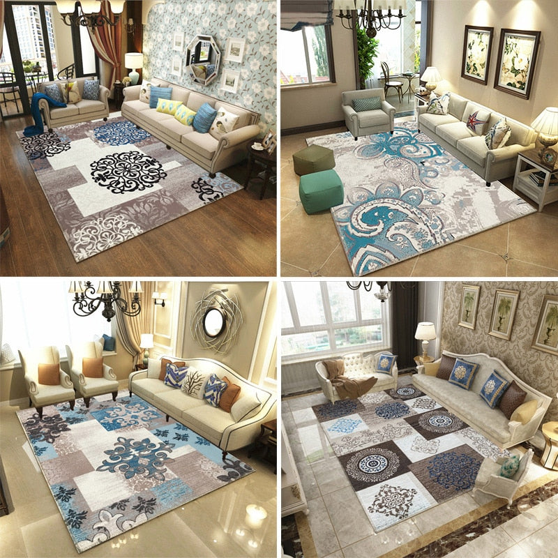 Nordic style Carpets For Living Room Bedroom Sofa coffee table Study bedside Carpet Model Showcase Rugs 3D Printed Household Rug
