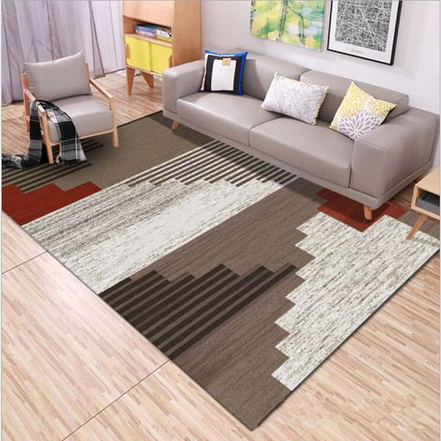Nordic style Carpets For Living Room Bedroom Sofa coffee table Study bedside Carpet Model Showcase Rugs 3D Printed Household Rug