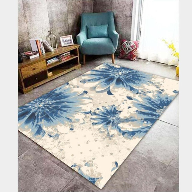 Nordic style Carpets For Living Room Bedroom Sofa coffee table Study bedside Carpet Model Showcase Rugs 3D Printed Household Rug
