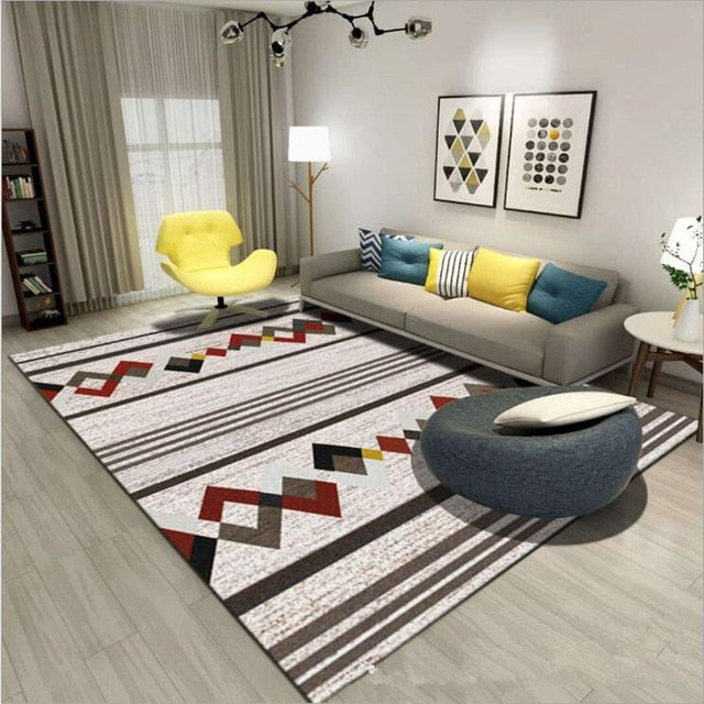 Nordic style Carpets For Living Room Bedroom Sofa coffee table Study bedside Carpet Model Showcase Rugs 3D Printed Household Rug