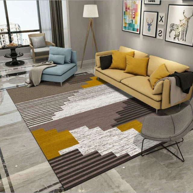 Nordic style Carpets For Living Room Bedroom Sofa coffee table Study bedside Carpet Model Showcase Rugs 3D Printed Household Rug