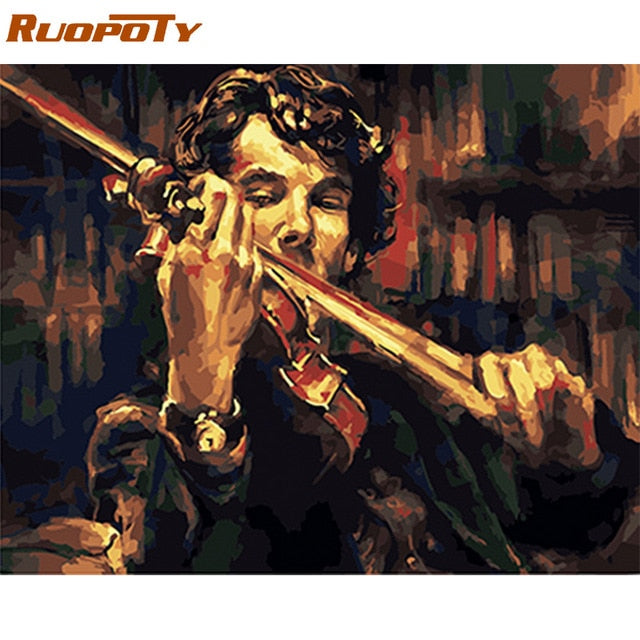 RUOPOTY Frame Lovers Figure DIY Painting By Numbers Acrylic Canvas Painting Home Decoration Unique Gift Modern Wall Art Picture