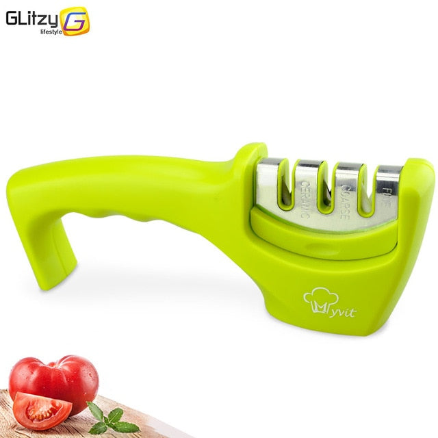 Knife Sharpener 3 Stages Professional Kitchen Sharpening Stone Grinder knives Whetstone Tungsten Diamond Ceramic Sharpener Tool