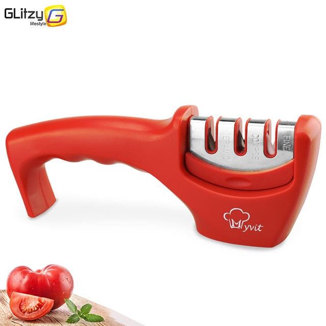 Knife Sharpener 3 Stages Professional Kitchen Sharpening Stone Grinder knives Whetstone Tungsten Diamond Ceramic Sharpener Tool