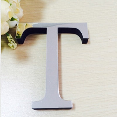 New Acrylic Mirror 3D DIY wall stickers stickers English letters home decoration  creative personality Special