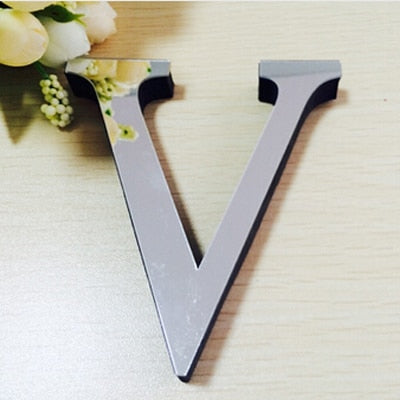 New Acrylic Mirror 3D DIY wall stickers stickers English letters home decoration  creative personality Special