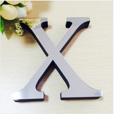 New Acrylic Mirror 3D DIY wall stickers stickers English letters home decoration  creative personality Special