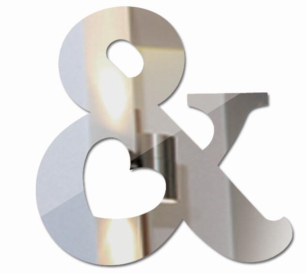 New Acrylic Mirror 3D DIY wall stickers stickers English letters home decoration  creative personality Special