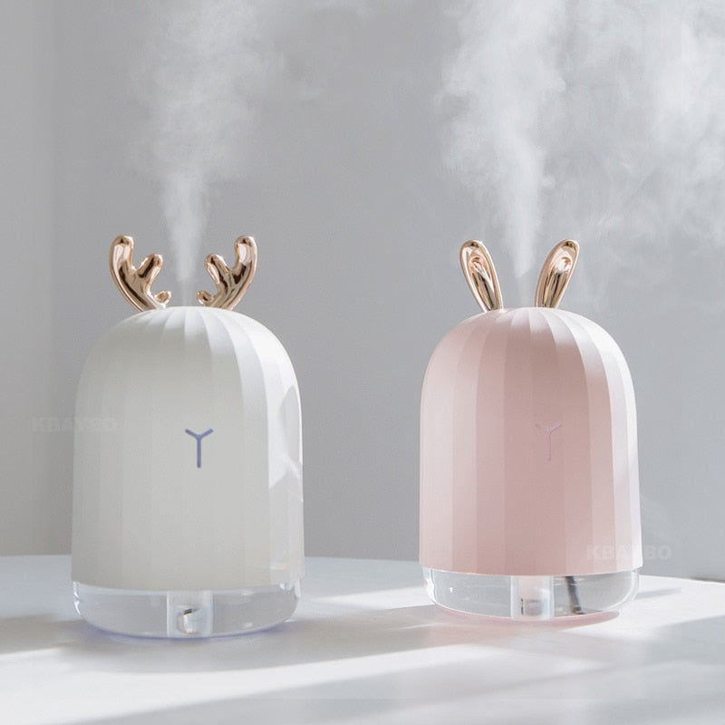 7 Color Change LED Night lamp light with 220ml USB Aroma Essential Oil Diffuser Ultrasonic Humidifier Cool Mist for home