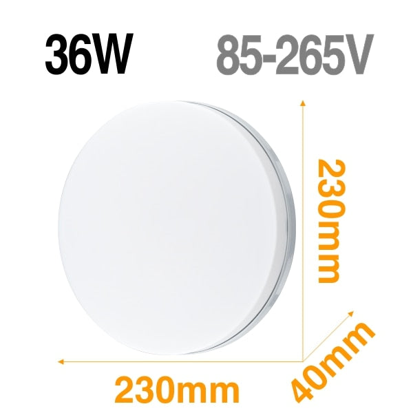 Square LED Panel Light 18W 24W 36W 48W LED Surface Ceiling Downlight AC85-265V Round Ceiling Lamp For Deroration Home Lighting