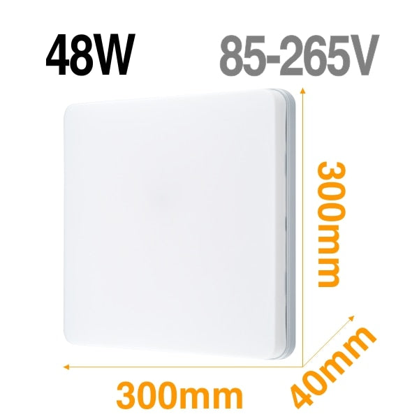 Square LED Panel Light 18W 24W 36W 48W LED Surface Ceiling Downlight AC85-265V Round Ceiling Lamp For Deroration Home Lighting