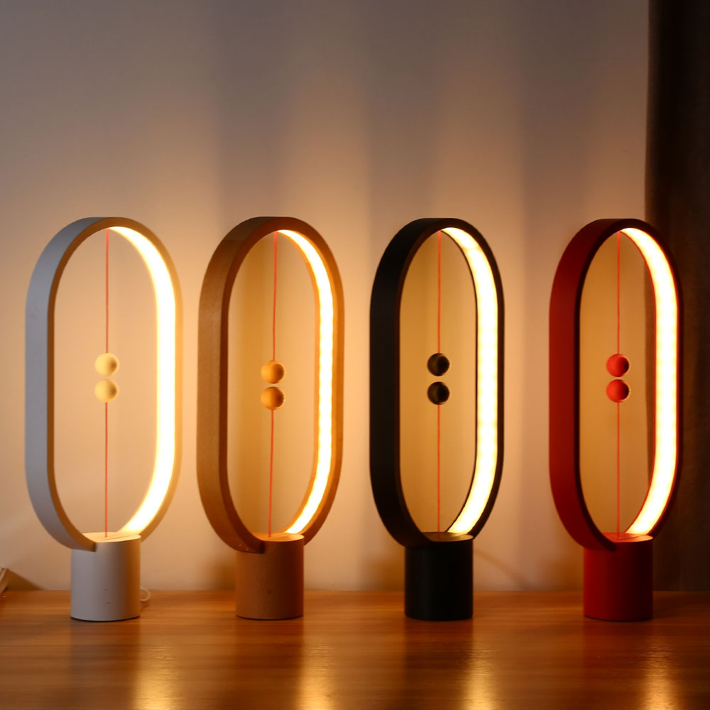 Original Heng Balance Lamp LED Night Light USB Powered Home Decor Bedroom Office Table Night Lamp Novel Light Gift For Kids