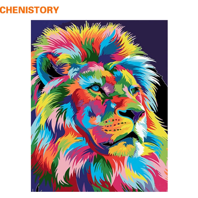 CHENISTORY Pre-Framed Landscape DIY Painting By Numbers Modern Wall Art Picture Acrylic Paint On Canvas For Home Decors Artwork