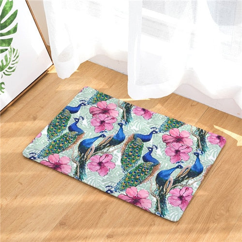 Unicorn Floor Mat  Cartoon Printed Suede Rug Home Decoration Bathroom Bath Mat Toilet Carpet kitchen Carpet