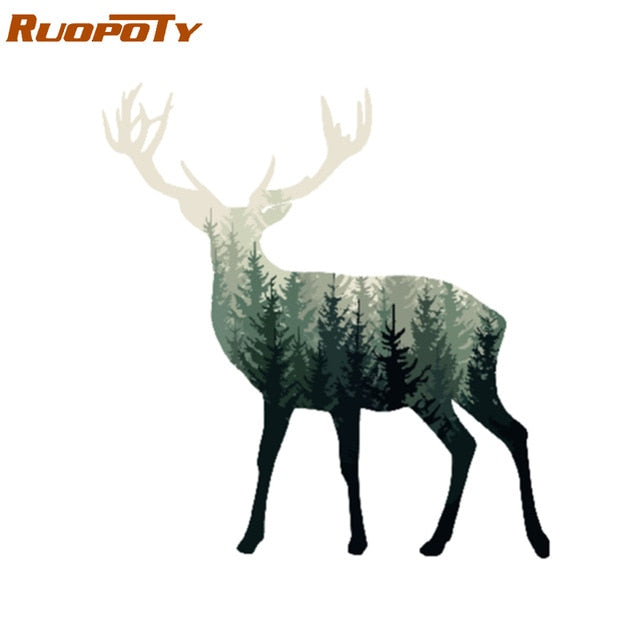 RUOPOTY Frame Abstract Deer DIY Painting By Numbers Animals Modern Home Wall Art Picture By Numbers Acrylic Paint On Canvas Home
